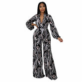 Bedruckter, lockerer, lässiger Jumpsuit